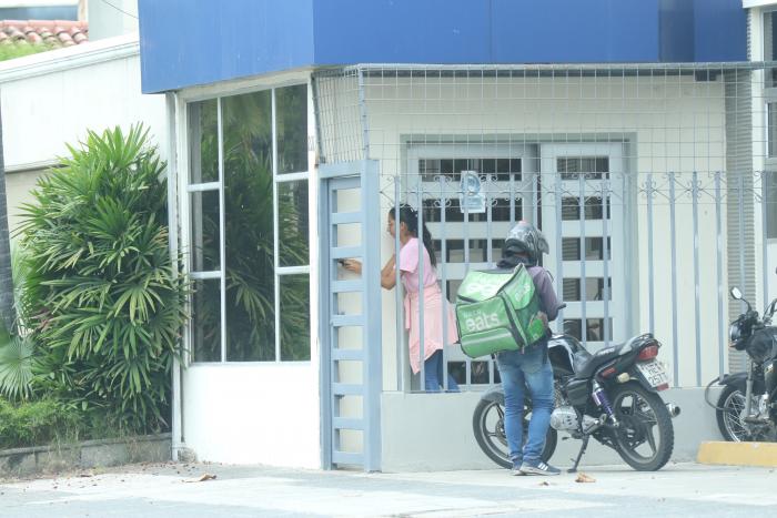 Caseta en edificio
