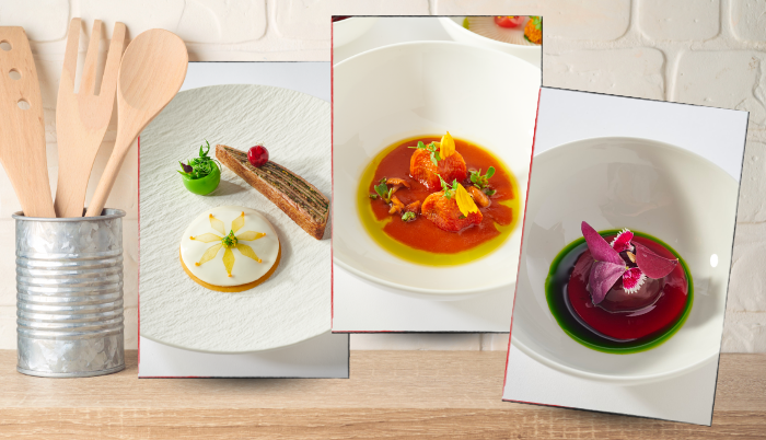 Platos elaborados por el chef Tissot