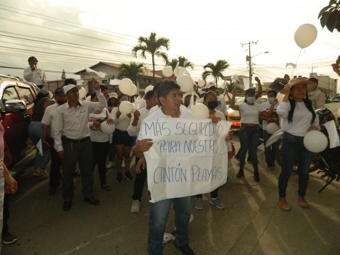 marcha por la seguridad en Playas