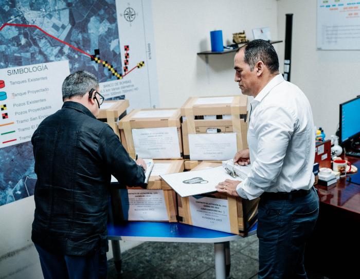 Durán sin agua, entrega documentos Emapad