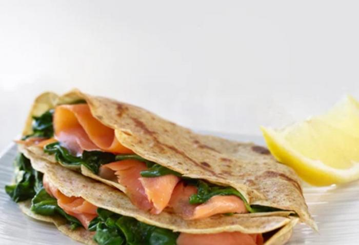 Delicioso y nutritivo crepe