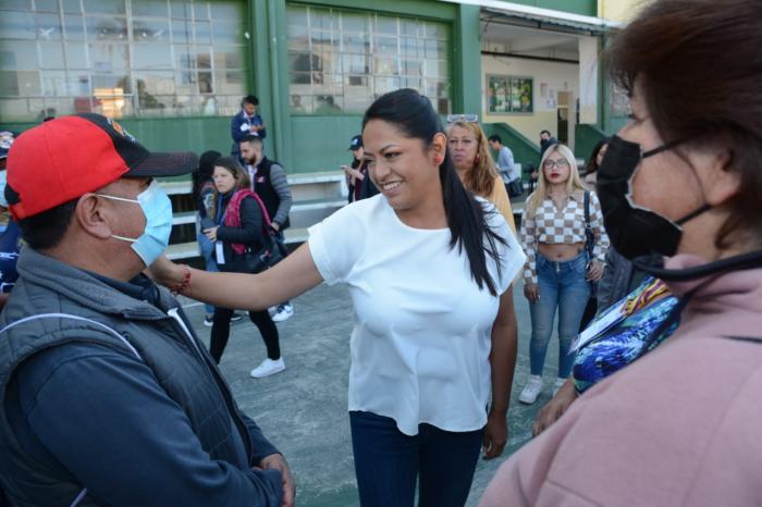 Paola Pabón, candidata a la Prefectura de Pichincha.