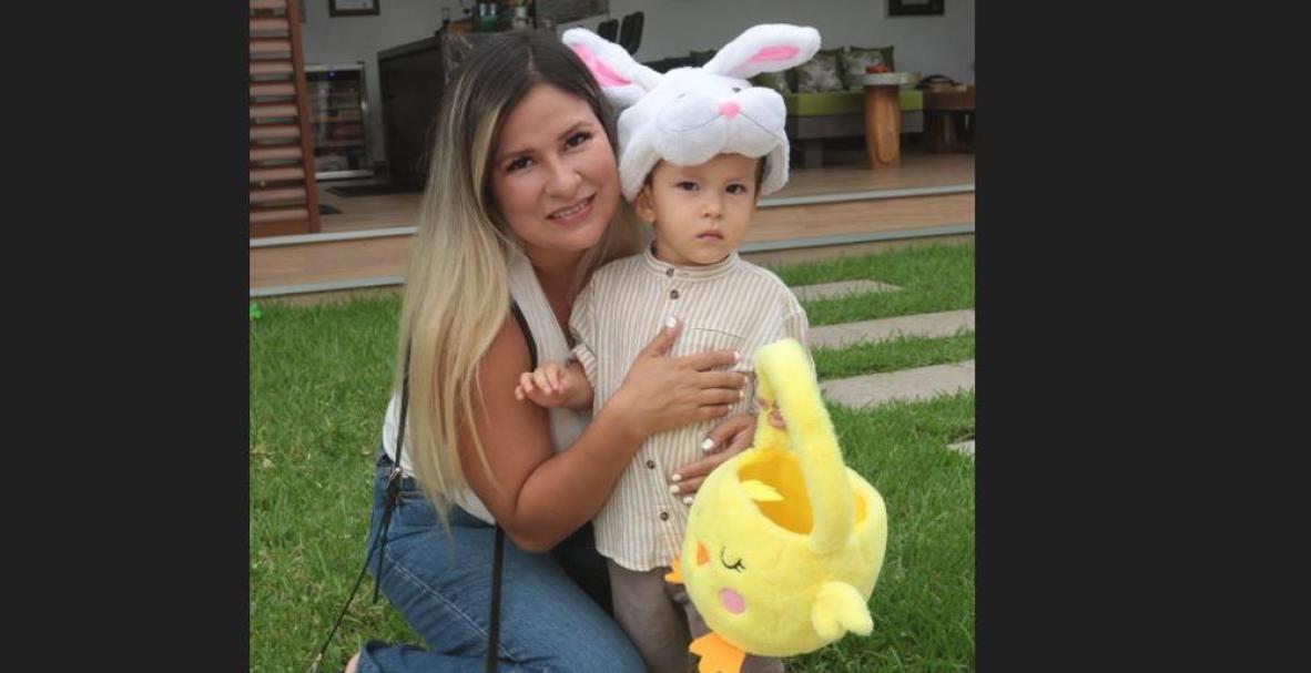 Diana Villacís, fiesta de Pascua