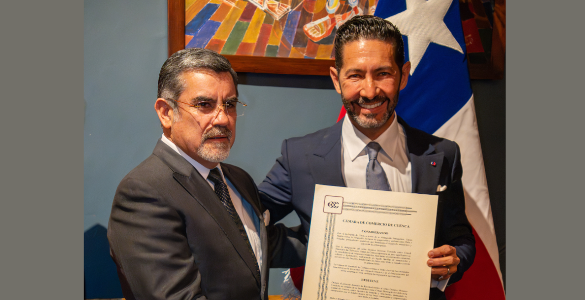 Gustavo Moscoso es designado cónsul honorario de Chile en Cuenca