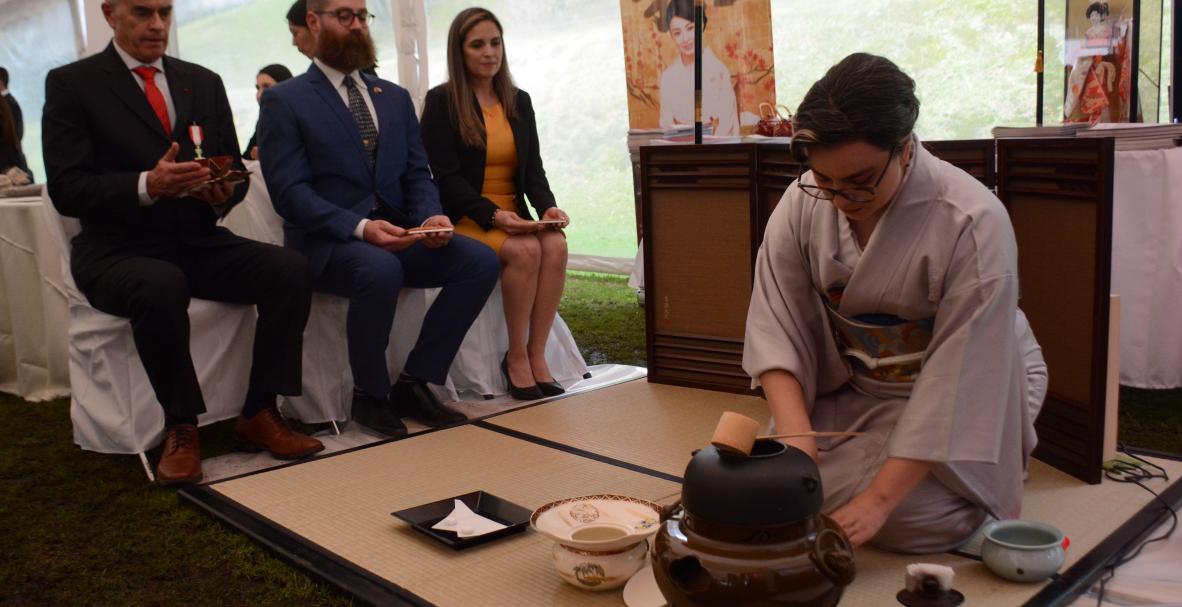 Celebración del Día de Japón en casa del embajador.