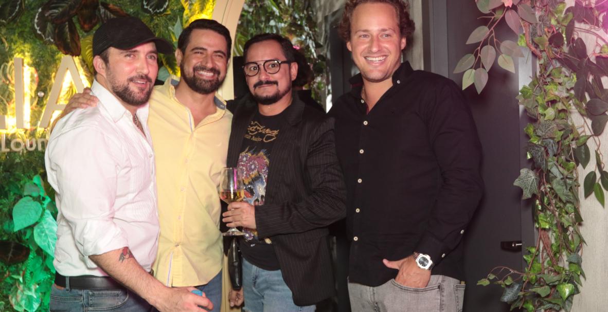 Cristian Soriano, Juan Morales, Daniel Zea y Gustavo Patiño.