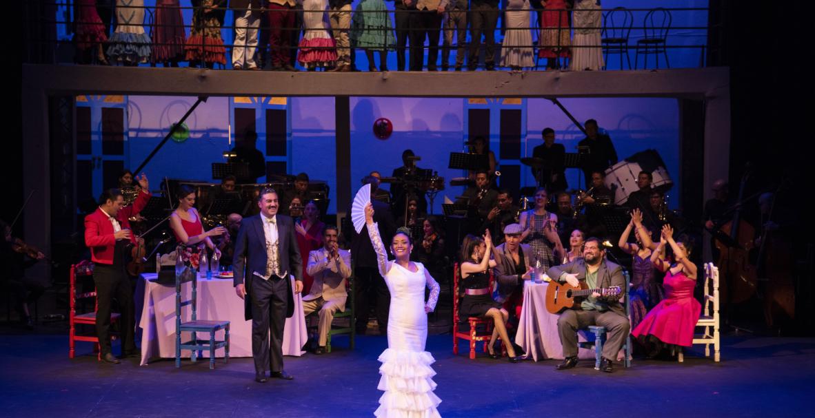 En el marco de los 137 años de apertura del Teatro Sucre, en Quito, y como parte de las fiestas capitalinas, la Fundación Teatro Nacional Sucre y Zarzuela Colombia, con el apoyo de la embajada de Francia en Ecuador, presentaron la obra La boda y el baile