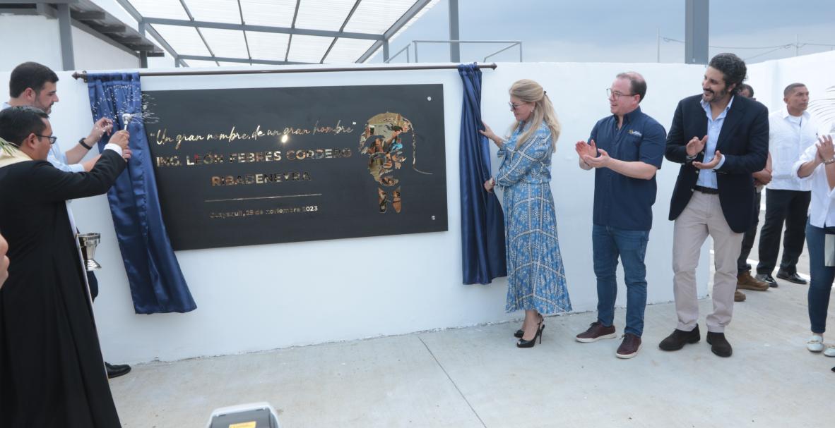 Ambiensa inaugura la planta de tratamiento León Febres Cordero en vía a la costa