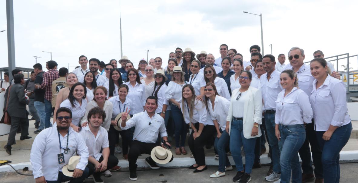 Ambiensa inaugura la planta de tratamiento León Febres Cordero en vía a la costa