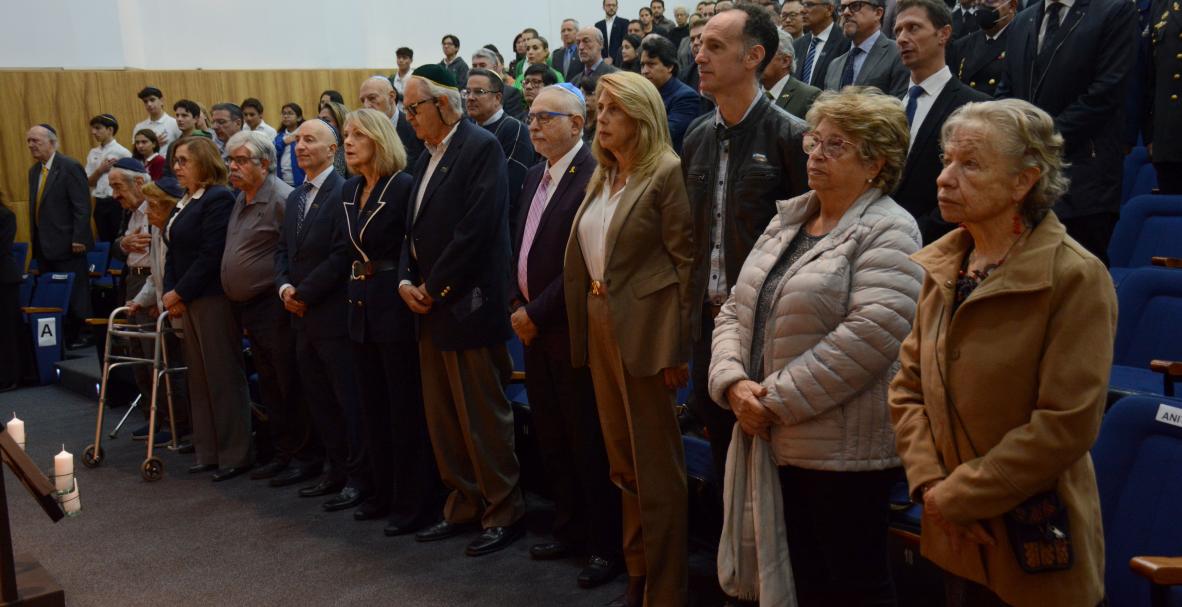 Evento por el Día Internacional de Conmemoración en Memoria de las Víctimas del Holocausto, organizado por la embajada de Israel en Ecuador, la comunidad judía, la Organización de las Naciones Unidas, la Unesco y el Colegio Alberto Einstein