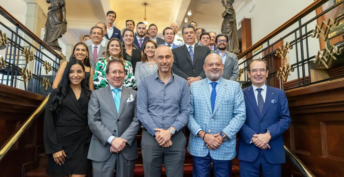 Cámara Binacional Ecuatoriano Italiana (CBEI) recibió al embajador de Italia en Quito, Giovanni Davoli, y a su delegación con un evento en el Club de la Unión de Guayaquil.