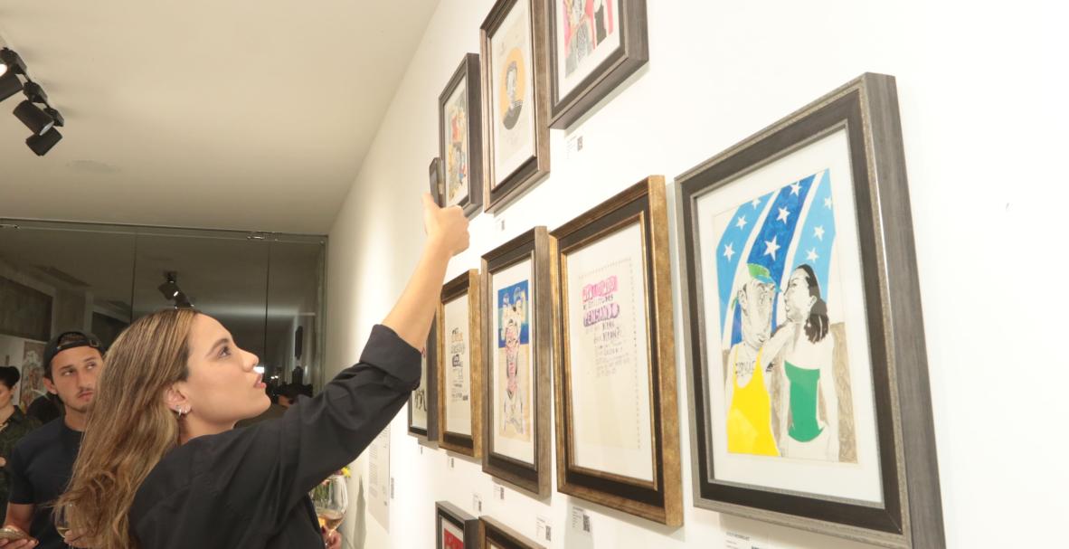 Tres + 1, exposición en el Guayaquil Country Club.