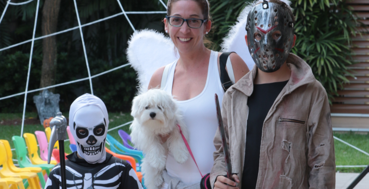Diana Villacís, fiesta de Halloween