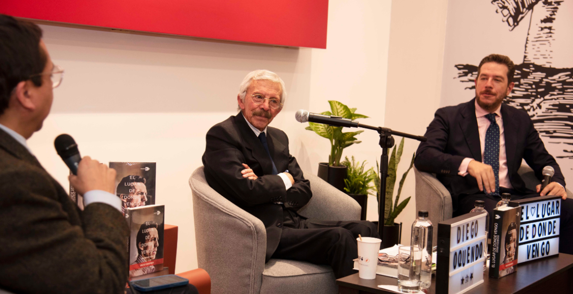 Diego Oquendo, lanzamiento de su libro El lugar de donde vengo