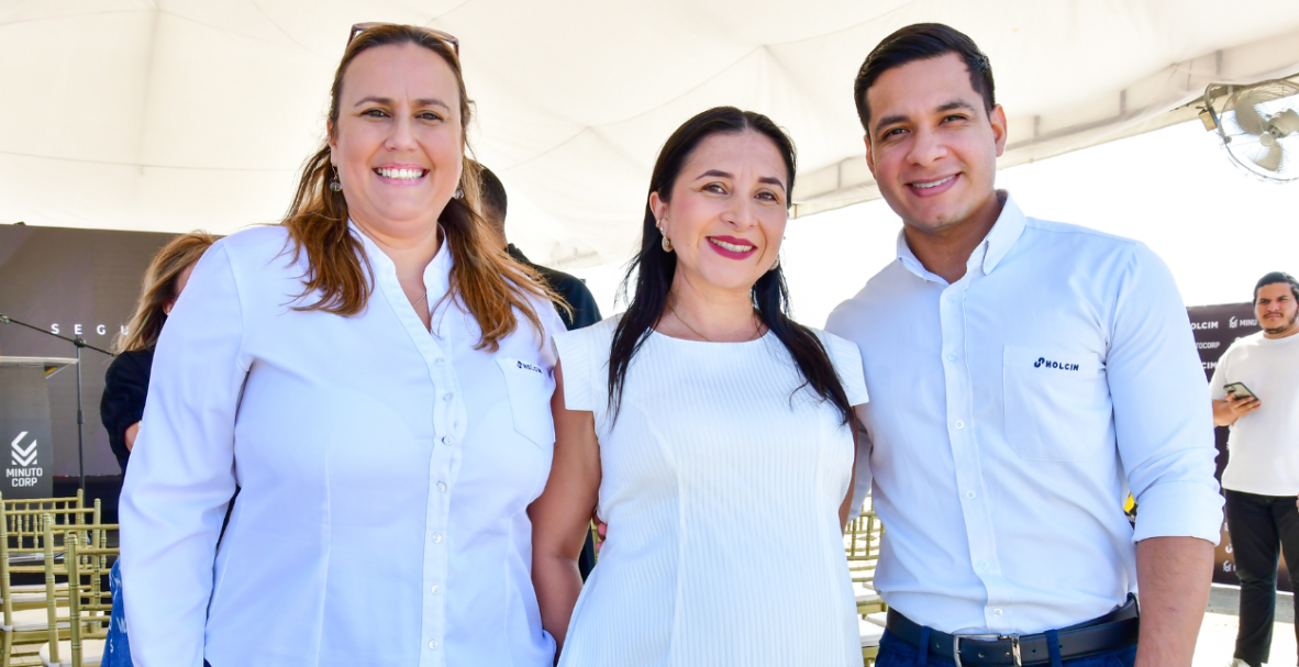 Minutocorp y Holcim Ecuador ponen la primera piedra de la nueva planta de producción de hormigón en Samborondón