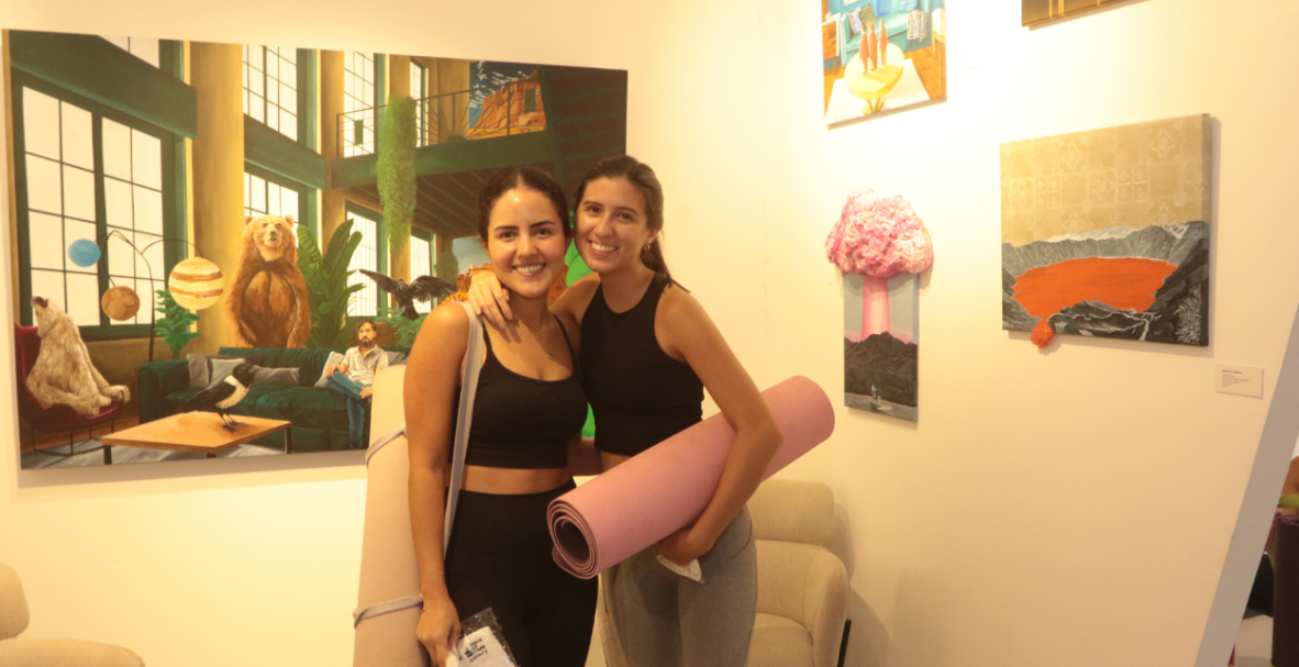 Yoga y arte en Piece of Cake