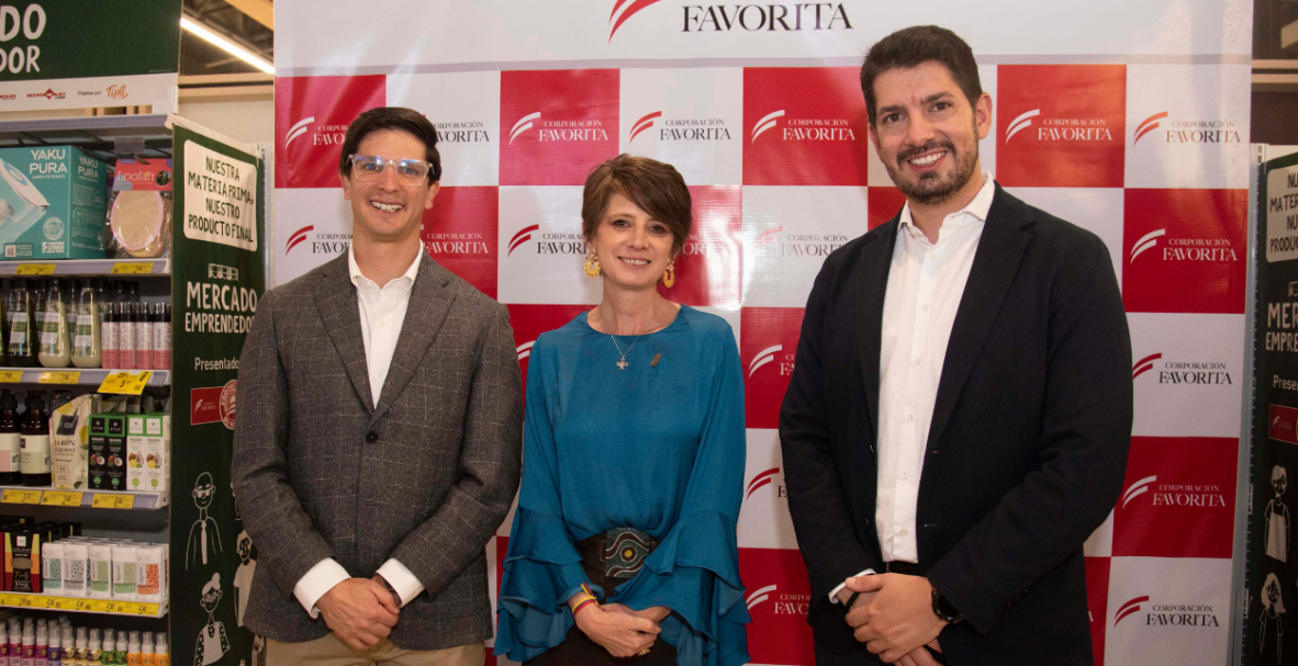 Presentación de Mercado Emprendedor, impulsado por Corporación Favorita, junto a Alianza para el Emprendimiento e Innovación (AEI) y Corporación Mucho Mejor Ecuador