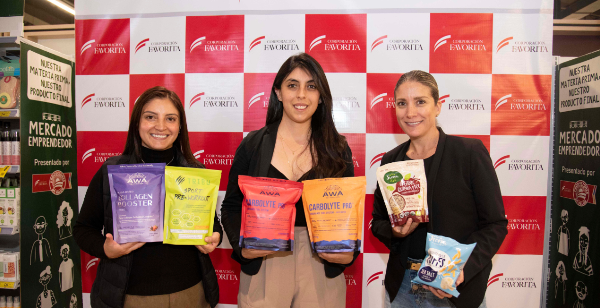 Presentación de Mercado Emprendedor, impulsado por Corporación Favorita, junto a Alianza para el Emprendimiento e Innovación (AEI) y Corporación Mucho Mejor Ecuador