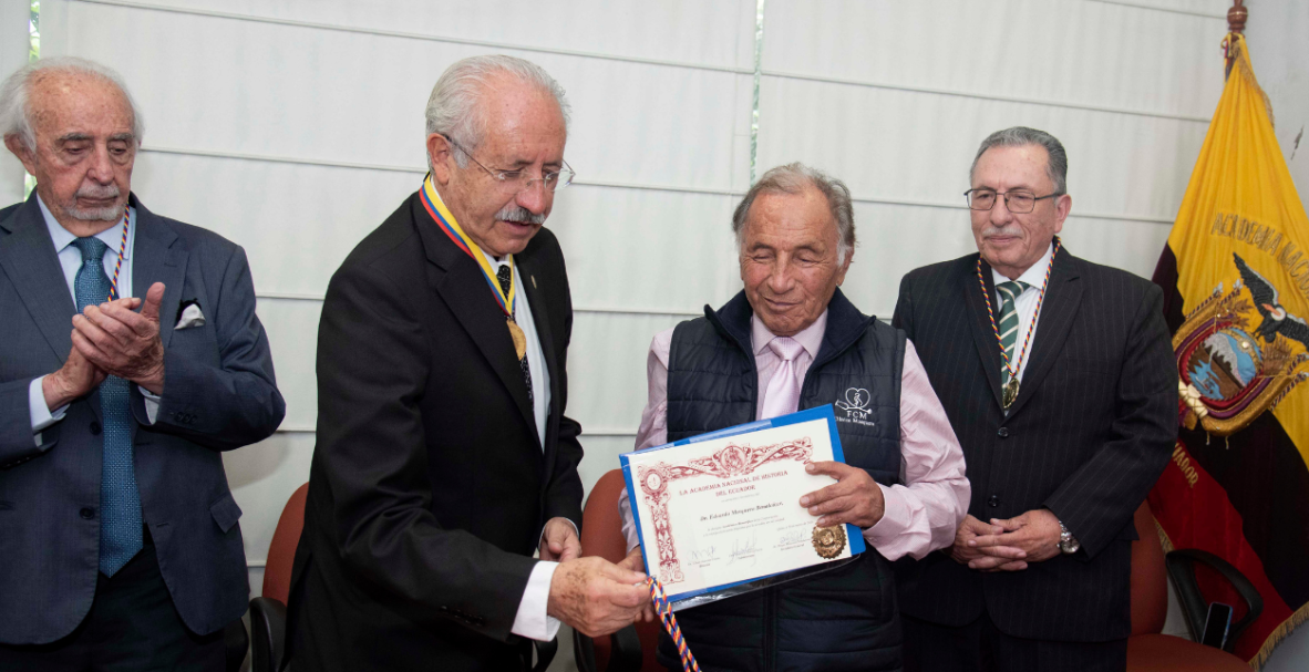 Academia Nacional de Historia, Eduardo Mosquera Benalcázar nuevo miembro (Quito)