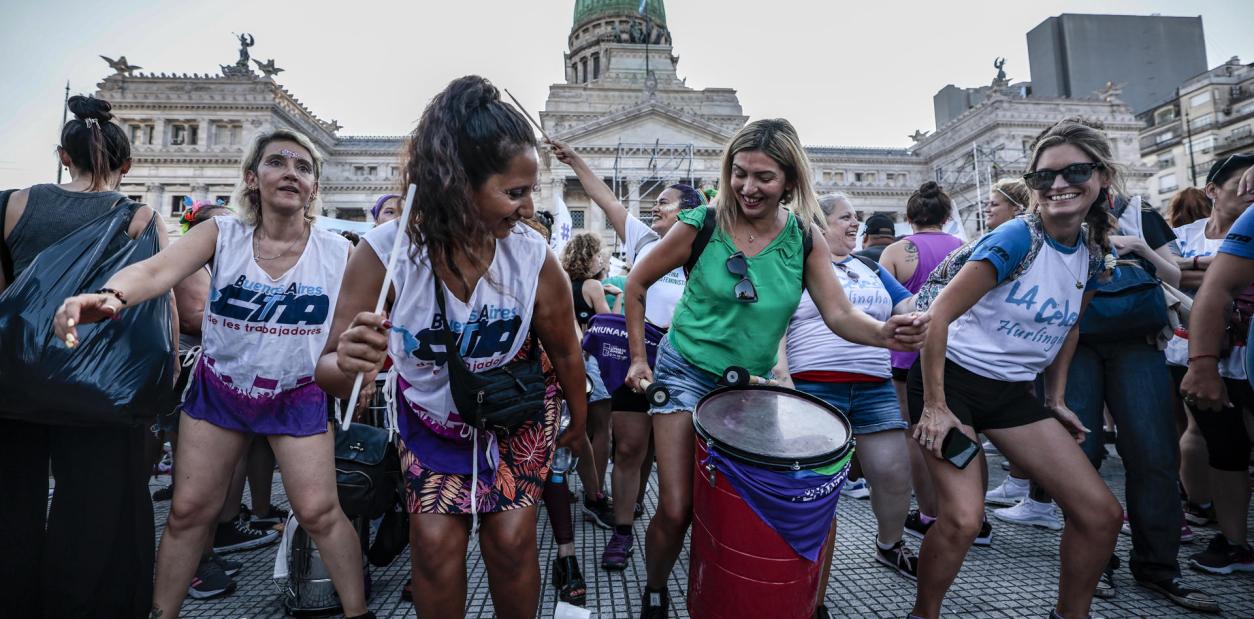 Marcha por el Día de la Mujer en Buenos Aires