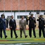 Gustavo Petro en evento policial