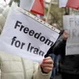 marcha pacífica en apoyo al pueblo iraní, en Lisboa, Portugal