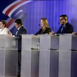 candidatos presidenciales,en un debate en San José (Costa Rica).
