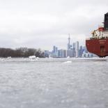 lago Ontario congelado en Toronto