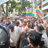 Simpatizantes del alcalde Aquiles Álvarez