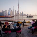 paisaje urbano de Shanghai.