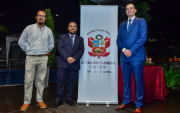 Guillermo Ramírez, el cónsul Paulo Zárate y Jesús Hernández.