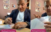 El expresidente prófugo, Rafael Correa, ha tratado de explicar el supuesto fraude con la tinta transferible en distintas entrevistas.