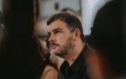 El alcalde de Guayaquil, Aquiles Álvarez, durante una sesión del Concejo Cantonal.
