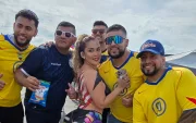 Stefany Aquino llamó la atención de los hinchas en el estreno mundialista de Ecuador.