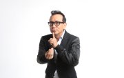 David Reinoso resultó herido tras un accidente de tránsito en la vía a Samborondón.