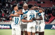 Así celebra Liga de Quito uno de los goles ante Emelec.