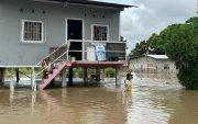 Imagen de archivo de una inundación en Colimes, provincia de Guayas.