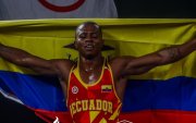 Andrés Montaño flameó la bandera de Ecuador con el oro en lucha, en los Juegos Suramericanos Santa Fe 2026
