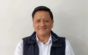 César Díaz, precandidato a la Alcaldía de Quito por el Movimiento Pueblo, Igualdad y Democracia.