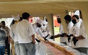 El cevi sanduche fue elaborado por los estudiantes de la carrera de Gastronomía, de la Universidad Técnica de Manabí

AG-EXTERNOS
