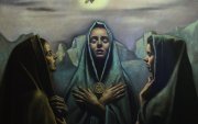 La Elegida es de Armando Requena es una de las obras que participa en la exposición.