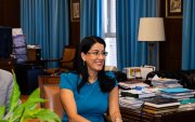 Ministra de Educación, Gilda Alcivar.