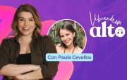 Paula Cevallos en un episodio de Vibrando Alto.