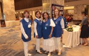 Yuly de Auad, Magdalena de Peñaherrera, María Elena de Azar y Mechita de Ycaza.
