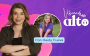 Heidy Cueva en un episodio de Vibrando Alto.