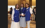 María Elena de Azar, July de Auad y Magdalena de Peñaherrera.
