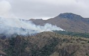 Más de 100 bomberos trabajaron durante tres días para extinguir el incendio forestal registrado en San Joaquín.