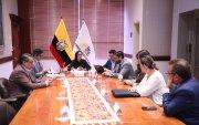 Veloz se reunió con los coordinadores de bancada el 3 de octubre de 2024.