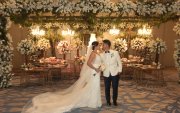 Rocío y Francisco contrajeron matrimonio en la iglesia rectoral San Josemaría Escrivá de Balaguer y lo celebraron en los salones del Hilton Colón.