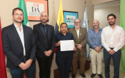 Luigi Orlandi, Mirko Costa, Fabiola Asitimbay, Francesco Aycart, Xavier Luque y Andrés Aguirre.